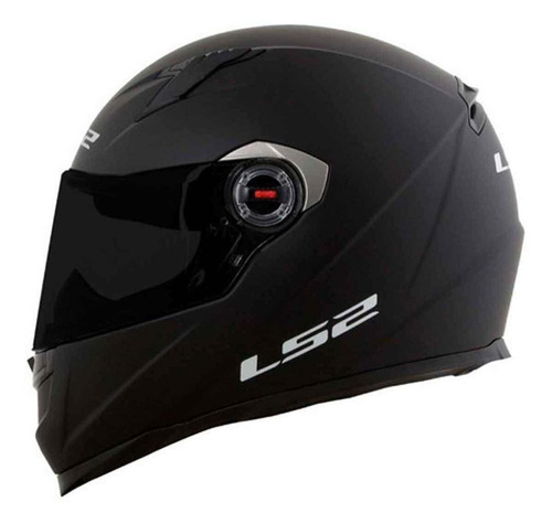 Capacete Ls2 Ff358 Classic Monocolor Preto Fosco Liso Tamanho do capacete XL - GG 61 62