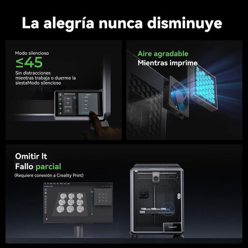 Creality 3d K1c Impresora Color Negro 110v 220v Con Tecnolog