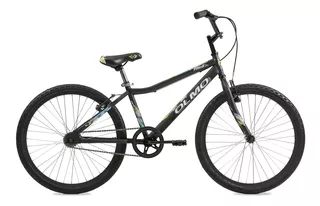 Bicicleta infantil Olmo Infantiles Mint 2020 R24 frenos v-brakes color negro mate/celeste/verde