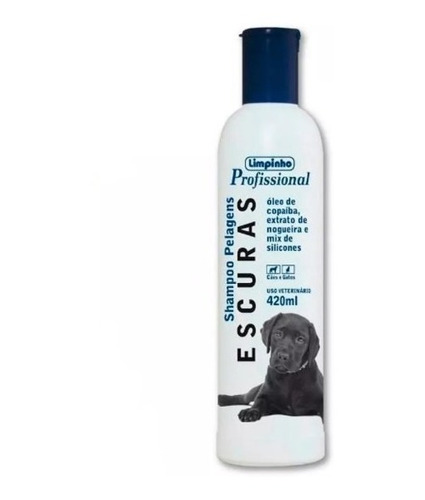 Shampoo Pelagens Escuras Para Cães E Gatos Limpinho 400ml