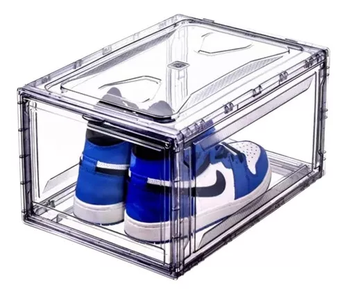 Cajas de zapatos, acrílico transparente apilable, caja