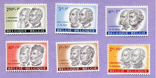 Sellos N° 1176 Al 1181 De Bélgica