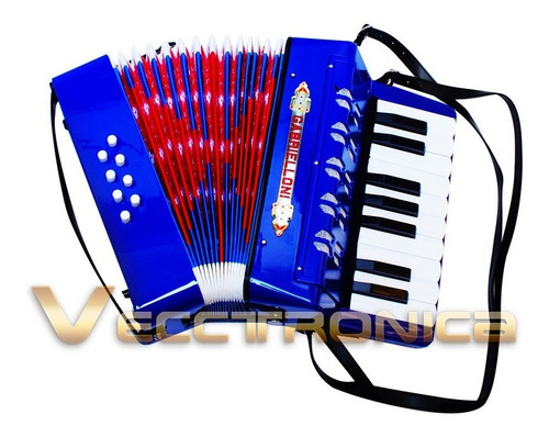 Acordeon Fabuloso Profesional Con 8 Botones Y 17 Teclas Toca