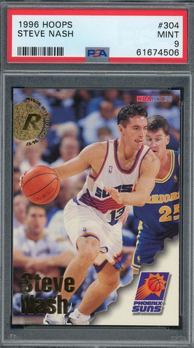 Steve Nash 1996 Hoops Basketball Rookie Card Rc 304 Grado Ps