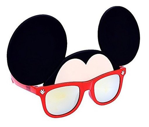 Disfraz Gafas De Sol Mickey Mouse Lente Naranja Marco Rojo S