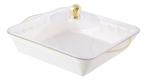 Bowl De Frutas Con Canasta De Tapa Accesorios De 325x28x65cm