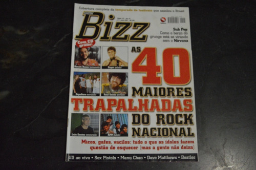 Imagem 1 de 4 de Bizz 191 As 40 Maiores Trapalhadas Do Rock Nacional Revista