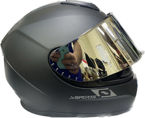 Casco Repuesto Visor Mica X-sports M66 Iridium Plata