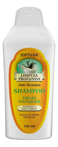  Shampoo Anti-resíduo Limpeza Prof Erva Naturais500ml Sofhair
