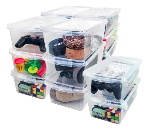  Cajas Organizador Multiuso Zapatos Caja Con Tapa X10 Und