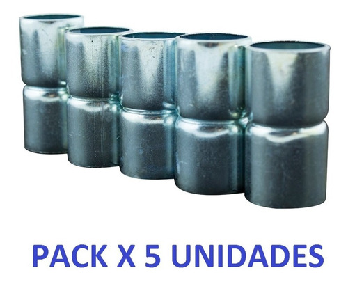 Union De Hierro A Enchufe P/ Caños 7/8 Pack X 5 Unidades