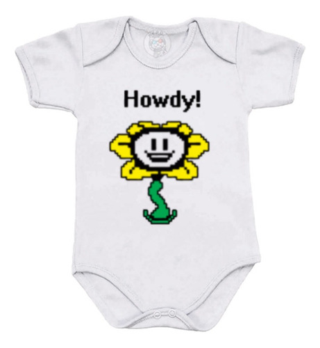 Body Bebe Borie Game Jogo Undertale Flower Flowey Rpg Sans Branco Gg