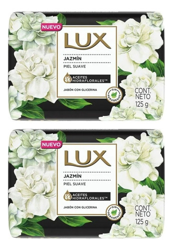 Jabon Lux En Barra Hidraflorales Jazmin De 125g - Pack X 2u