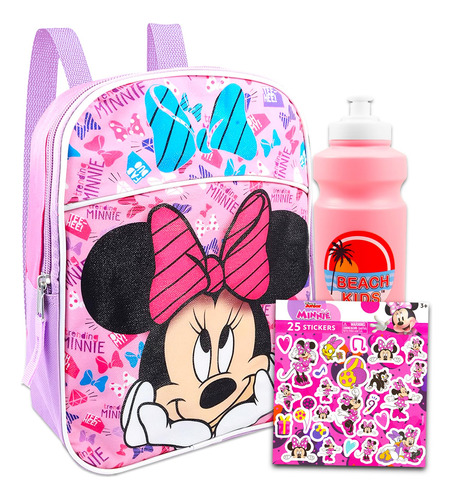 Disney Minnie Mouse Mini Mochila   ~ 3 Pc Pa