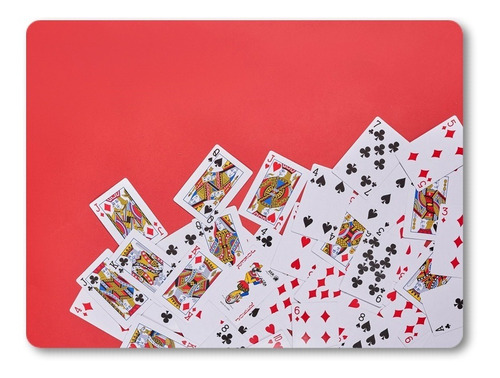 Mouse Pad 23x19 Cod.1159 Cartas Naipes Rojo