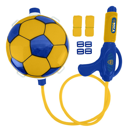 Pistola De Agua C/mochila Pelota Boca Jr. Sebigus 8130