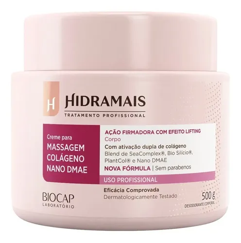 Creme firmador para corpo HIDRAMAIS PROFISSIONAL PARA MASSAGEM COLAGENO ...