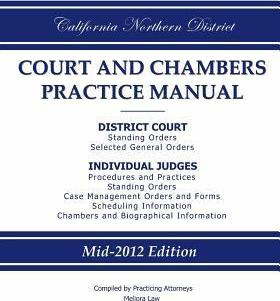 Libro California Northern District Court And Chambers Pra...