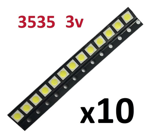 Led Tv Smd 3535 Luz Blanca Fria 1w 3v Repuesto Television