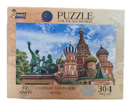 Jogo Quebra Cabeça Catedral São Basílico Rússia Puzzle 304pç