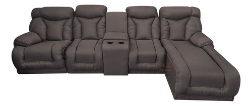 Sala Modular Con Reclinable Y Portavasos Mod. Marruecos Mini