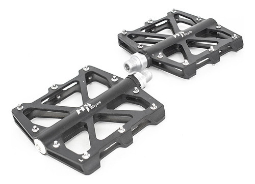 Pedales Para Bicicleta Bmx 1/2 Aluminio Negro Alnc-634 Hs