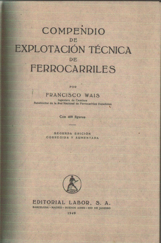 Compendio De Explotacion Tecnica De Ferrocariles