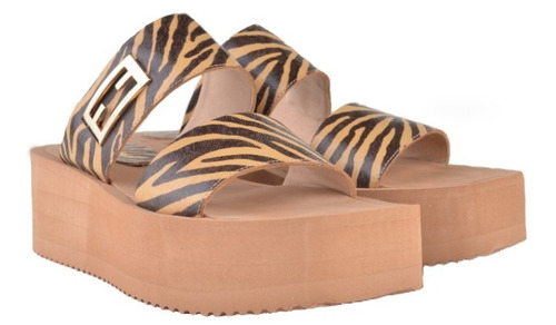 Imagen 4 de 5 de Zuecos Sandalias De Mujer De Cuero Francine - Ferraro