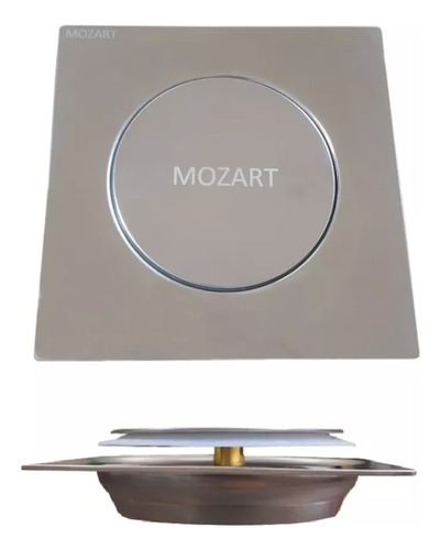 Rejilla 15x15 Acero Inox. Sistema Click Clack Mozart 7303