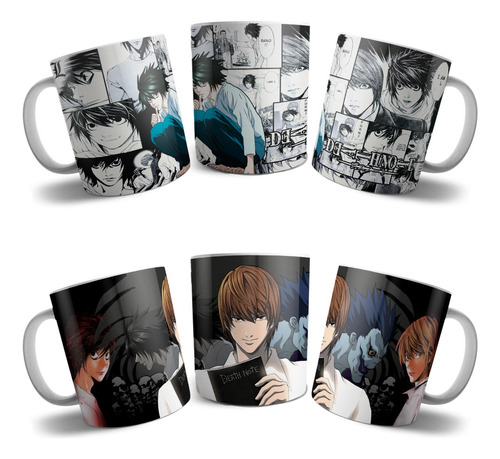 Plantillas Diseños Tazas Animé Manga Death Note Sublimacion