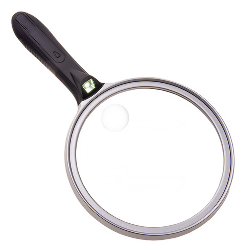 Lupa Carson 12,7cm Led 1,5x E 4,5x De Mão