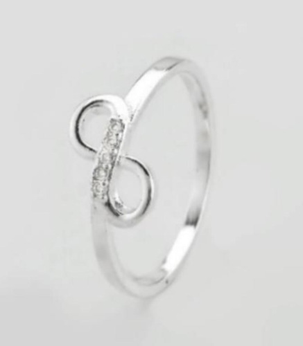 Anillo Infinito En Plata 925 Con Zirconias . Inspira Joyas .