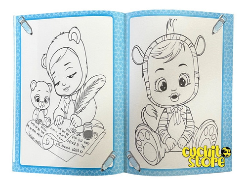 Divertilibro Libro Para Colorear Bebe Llorones Pintar Niñas