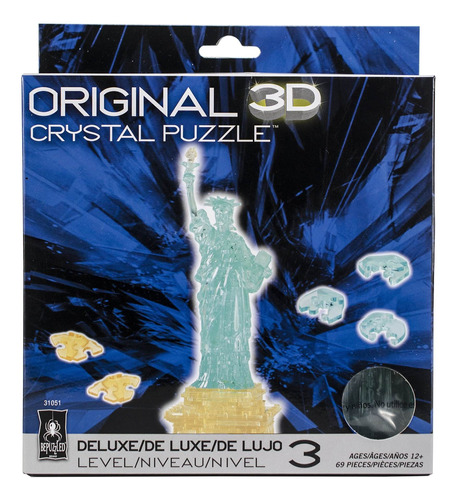 Bepuzzled Deluxe 3d Crystal Puzzle Estatua De La Libertad