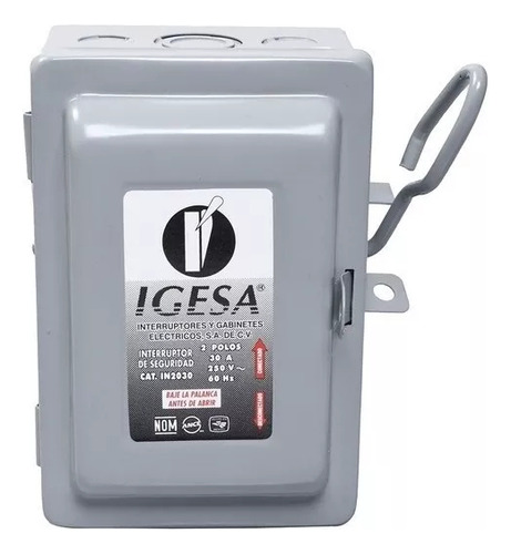 Interruptor De Seguridad 2x30 Igesa Caja De Fusibles