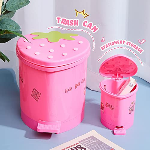 Tessco 2 Piezas Cubo De Basura De Escritorio Con Forma De Fr