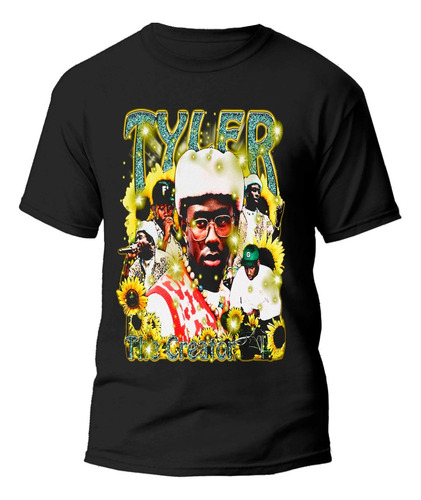 Playera Negra Estampado De Tyler The Creator 100% Algodón 03