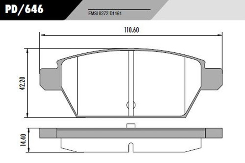 Pastilha De Freio Traseira Fusion 06/ Fras-le Pd/646