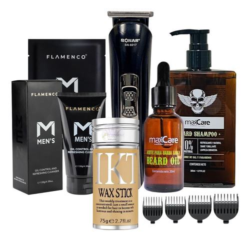 Kit Skyncare Para Hombre Cuidado Facial Barberia