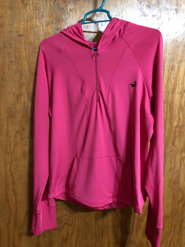 Sudadera Deportiva De Mujer Color Rosa Con Gorro