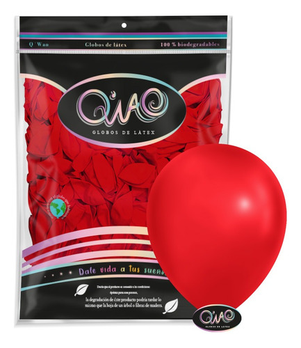 100 Globos Latex Nº 5 Qwao 5 Pulgadas Qiao Elige Color