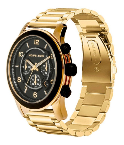 Correa De Eslabones Premium Para Michael Kors Runway Dorado