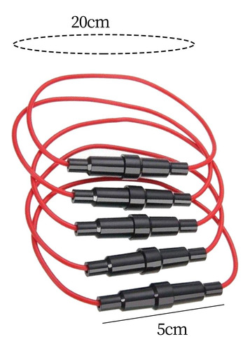 5pcs Inline Fuse Holder High Temperature Resistant 250v 18