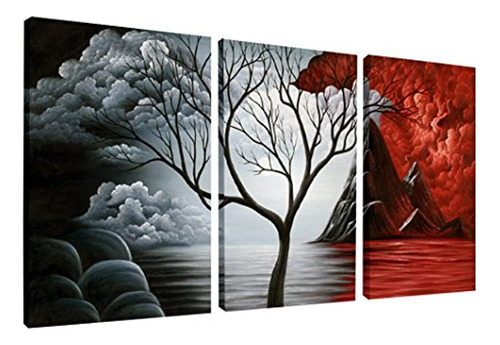 Wieco Art The Cloud Tree Wall Art Oil Paintings Giclee Lands