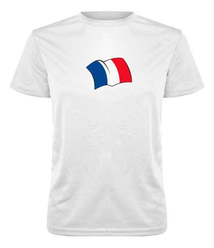 Polera Deportiva Unisex Poliéster Diseño Bandera De Francia