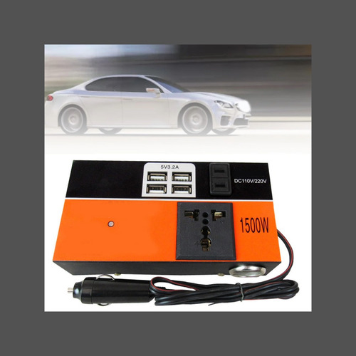Inversor Voltaje Auto Convertidor Corriente 12v 220v 1.5k