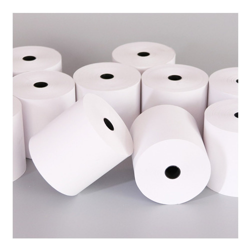 Imagen 2 de 5 de Caja X 50 Rollos Papel Térmico 80mm X 80mm