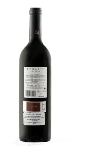 Vino Legaris Reserva Ribera Del Duero 750 Ml