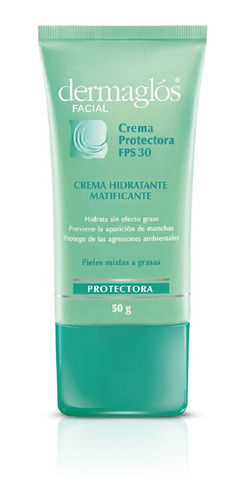 Crema Facial Dermaglós Hidratante Matificante X 50 G