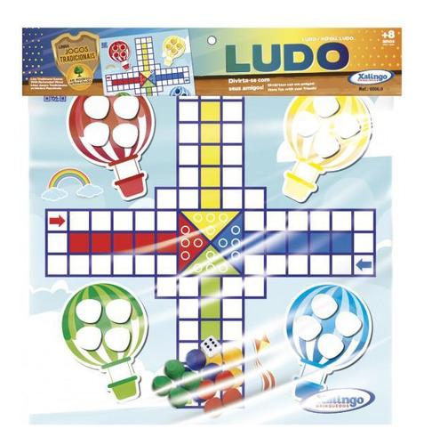 Jogo Tradicional Em Madeira Ludo - Xalingo